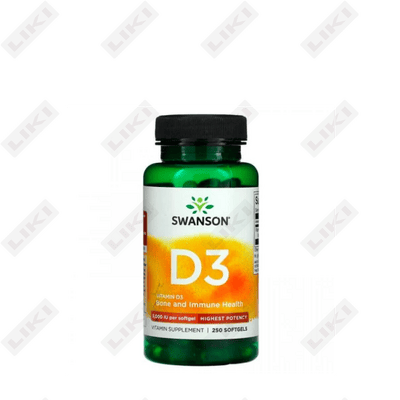 Swanson (Svanson) Vitamin D3 (Vitamin D3) kapsulalari 5000 IU № 250