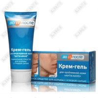 Muammoli teri uchun 50 ml dan oldin va keyin yuz kremi jeli