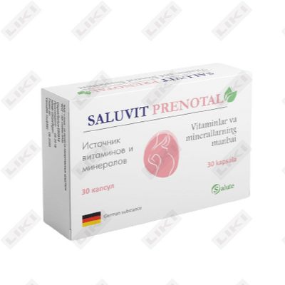 Saluvit Prenotal 500 mg № 30 kapsulalar (3 blister х 10 kapsula)