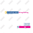 Sitadiab Met tabletkalari 50 mg / 850 mg №56 (4 blister х 14 tabletka)