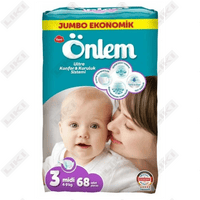 Подгузники Onlem размер 3, 4-9 кг, 68 шт