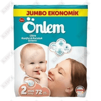 Подгузники Onlem размер 2, 3-6 кг, 72 шт