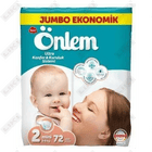 Подгузники Onlem размер 2, 3-6 кг, 72 шт