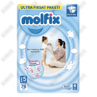 Подгузники Molfix размер 5, 11-18 кг, 78 шт