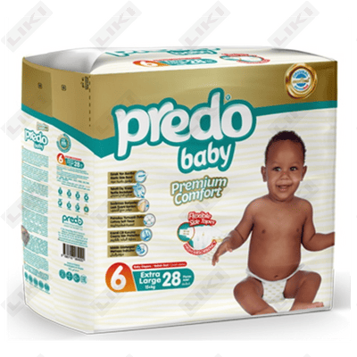 Подгузники Predo Baby размер 6, 15+ кг, 28 шт