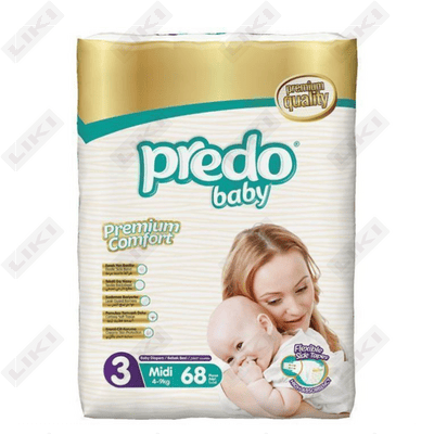 Подгузники Predo Baby размер 3, 4-9 кг, 68 шт