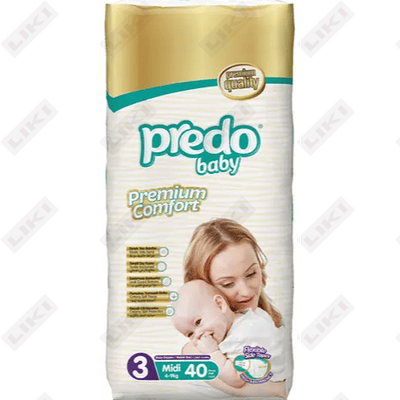 Подгузники Predo Baby размер 3, 4-9 кг, 40 шт