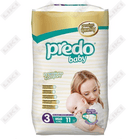Подгузники Predo Baby размер 3, 4-9 кг, 11 шт