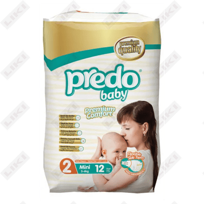 Подгузники Predo Baby размер 2, 3-6 кг, 12 шт