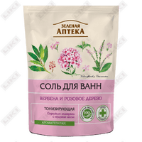 Sotib olish Vanna tuzi yashil dorixona Verbena va atirgul daraxti 500 ml Vanna tuzi yashil dorixona Verbena va atirgul daraxti 500 ml