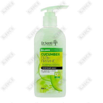 Yuz uchun jel peeling Dr.Sante Balance Control Cucumber 200 ml