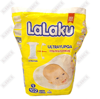 Подгузники Lalaku размер 1, 2-5 кг, 102 шт