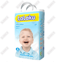 Купить Подгузники-трусики Lalaku для мальчиков размер 4, 7-14 кг, 54 шт Подгузники-трусики Lalaku для мальчиков размер 4, 7-14 кг, 54 шт