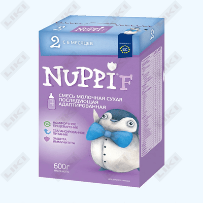 Sut aralashmasi nuppi F 2 6 oydan 600 g gacha moslashtirilgan