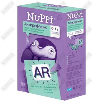 Смесь молочная Nuppi AR антирефлюксная с рождения до 12 месяцев 350 г