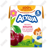 Сок детский Агуша Яблоко-Вишня с 5 месяцев 200 мл
