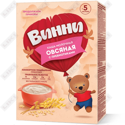 Каша молочная Винни Овсяная с пребиотиками с 5 месяцев 200 г