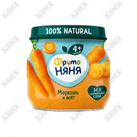 Купить Пюре овощное ФрутоНяня Морковь 80 г Пюре овощное ФрутоНяня Морковь 80 г