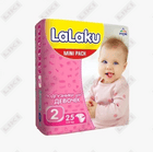 Купить Подгузники Lalaku Mini для девочек размер 2, 3-6 кг, 25 шт Подгузники Lalaku Mini для девочек размер 2, 3-6 кг, 25 шт