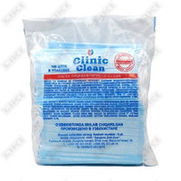 Yuz niqobi Clinic Clean gigienik to'qilmagan matodan ko'k 100 dona
