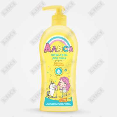Bolalar uchun kremli dush jeli Elis yumshoq tozalash 350 ml